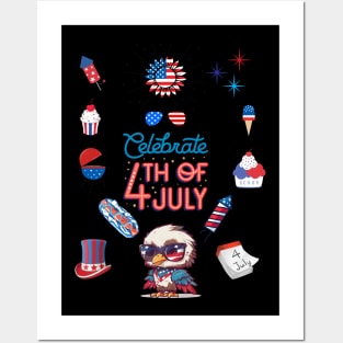 4th of july Posters and Art